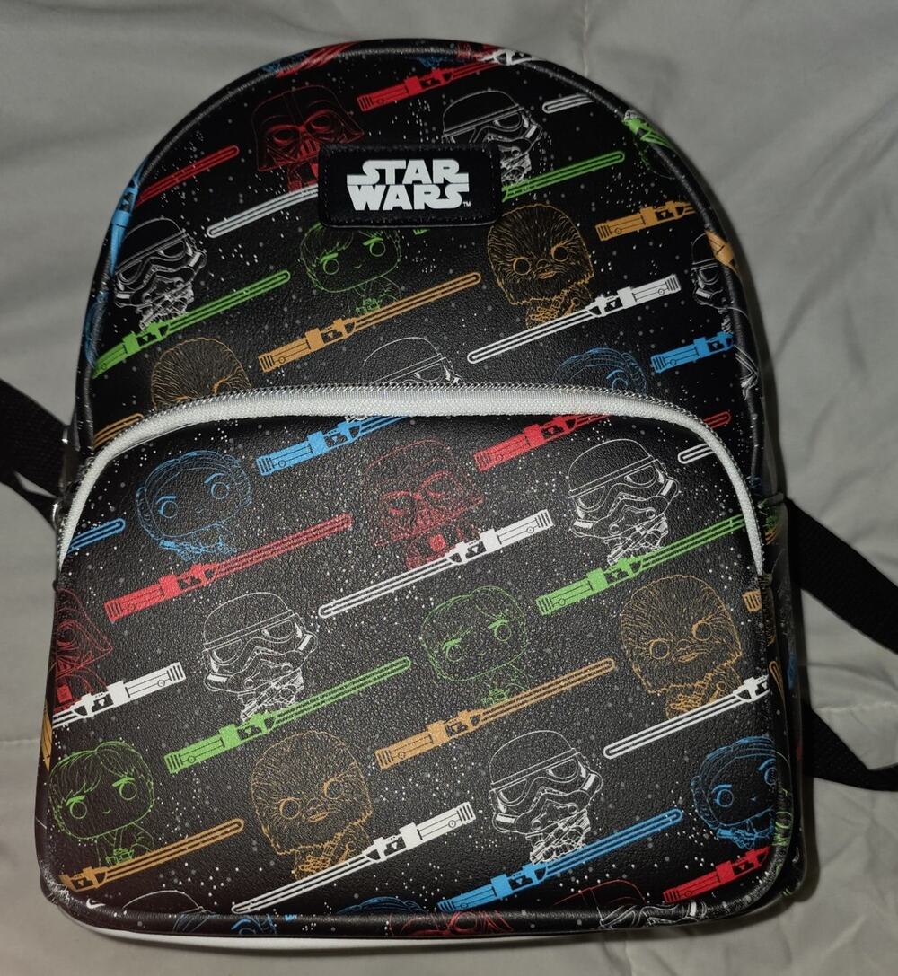 Like new Disney star wars Funko pop character mini backpack bookbag purse bag!